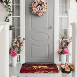 Wedding Doormat Kitchen Mat Floor Mat Non-Slip Area Rug Oil Proof Rug Indoor Outdoor Mat Bedroom Decor Bathroom Mat Entrance Rug