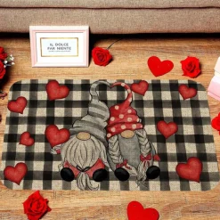 Wedding Gnomes Doormat Kitchen Mat Floor Mat Non-Slip Area Rug Oil Proof Rug Indoor Outdoor Mat Bedroom Decor Bathroom Mat Entrance Rug