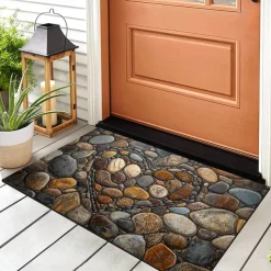 Wedding Love Cobblestone Doormat Kitchen Mat Floor Mat Non-Slip Area Rug Oil Proof Rug Indoor Outdoor Mat Bedroom Decor Bathroom Mat Entrance Rug