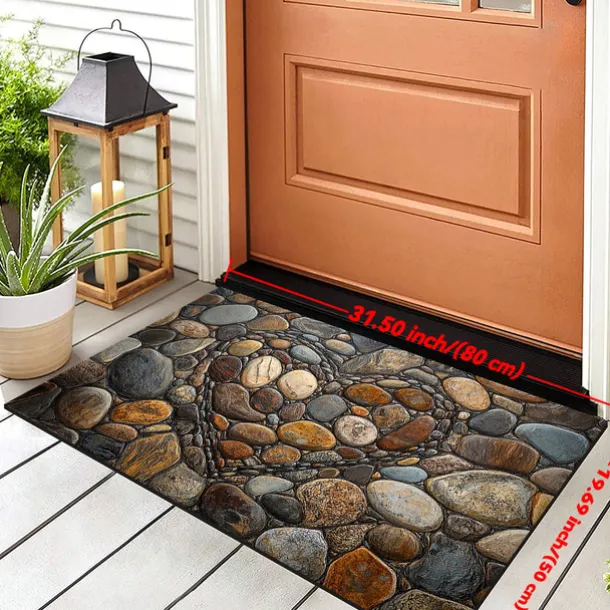 Wedding Love Cobblestone Doormat Kitchen Mat Floor Mat Non-Slip Area Rug Oil Proof Rug Indoor Outdoor Mat Bedroom Decor Bathroom Mat Entrance Rug
