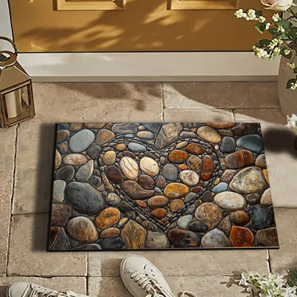 Wedding Love Cobblestone Doormat Kitchen Mat Floor Mat Non-Slip Area Rug Oil Proof Rug Indoor Outdoor Mat Bedroom Decor Bathroom Mat Entrance Rug