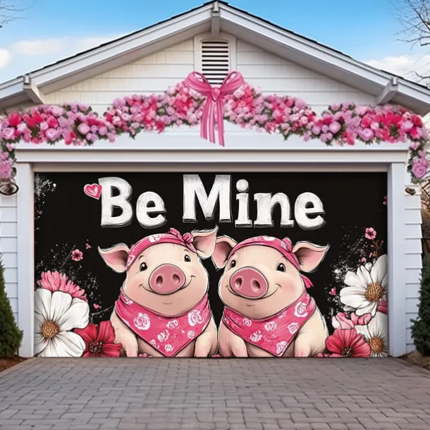 Wedding Outdoor Decorations Garage Door Cover Banner Large Backdrop Decoration for Outdoor Garage Door Home Wall Decorations Event Party Parade