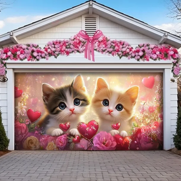 Wedding Outdoor Decorations Garage Door Cover Banner Large Backdrop Decoration for Outdoor Garage Door Home Wall Decorations Event Party Parade