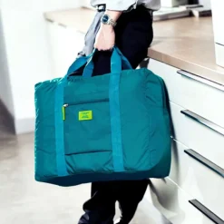 Weekender Bag Travel Duffel Bag with Shoe Compartment, Gym Bag with Wet Dry Separation for Women Men, Waterproof Portable Quilt Storage Bag, Large-Capacity Travel Organizer for Business Trip