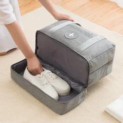 Weekender Bag Travel Duffel Bag with Shoe Compartment, Gym Bag with Wet Dry Separation for Women Men, Large Capacity Handheld Waterproof Travel Bag, Wet-Dry Separation for Beach and Gym