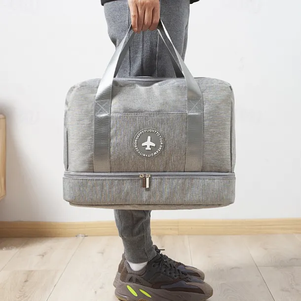 Weekender Bag Travel Duffel Bag with Shoe Compartment, Gym Bag with Wet Dry Separation for Women Men, Waterproof Luggage Bag with Wet-Dry Separation, Beach, Swimming & Fitness Organizer