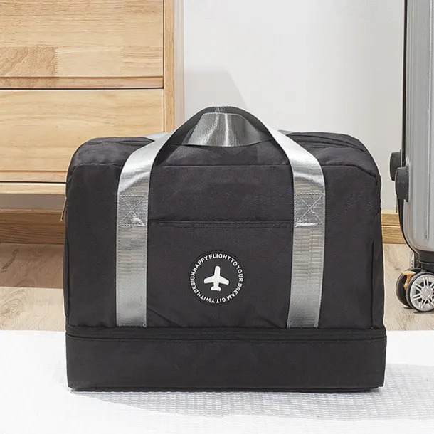 Weekender Bag Travel Duffel Bag with Shoe Compartment, Gym Bag with Wet Dry Separation for Women Men, Waterproof Luggage Bag with Wet-Dry Separation, Beach, Swimming & Fitness Organizer