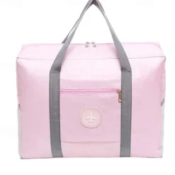 Weekender Bag Travel Duffel Bag with Shoe Compartment, Gym Bag with Wet Dry Separation for Women Men, Waterproof Foldable Travel Storage Bag with Handle, Trolley Bag for Luggage Organization