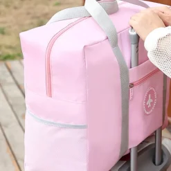 Weekender Bag Travel Duffel Bag with Shoe Compartment, Gym Bag with Wet Dry Separation for Women Men, Waterproof Foldable Travel Storage Bag with Handle, Trolley Bag for Luggage Organization