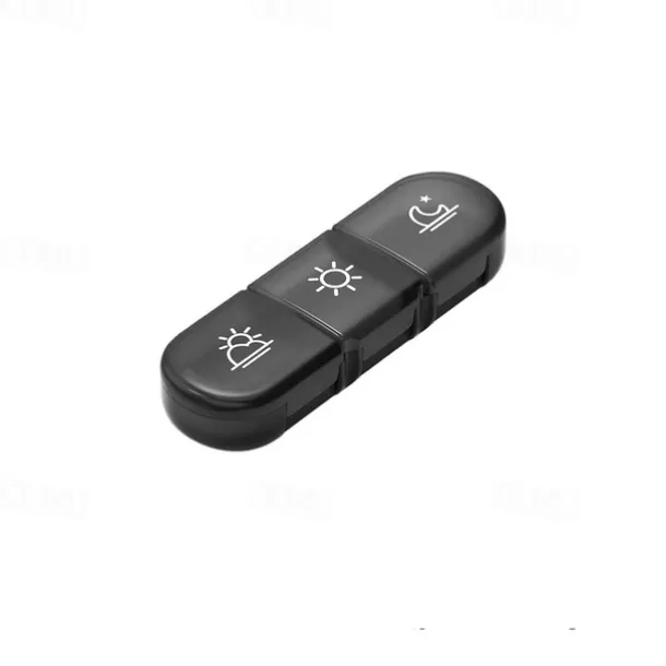 Weekly Pill Organizer 3 Times a DayPortable Travel Pill Box 7 Day with Large Pill Containers Light-Proof Pill Case for Vitamins