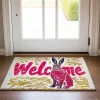 Welcome Rabbits Doormat Floor Mats Washable Rugs Kitchen Mat Non-Slip Oil Proof Rug Indoor Outdoor Mat Bedroom Decor Bathroom Mat Entrance Rug