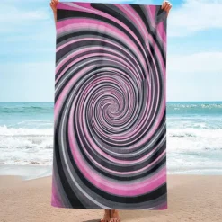 Whirlpool Beach Towel,Beach Towels for Travel, Quick Dry Towel for Swimmers Sand Proof Beach Towels for Women Men Girls Kids, Cool Pool Towels Beach Accessories Absorbent Towel