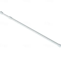 White Tension Curtain Rod Spring Rods Expandable Curtain Rod Adjustable, for Bathroom, Kitchen, Window, Cupboard, Wardrobe, Bookshelf DIY Projects