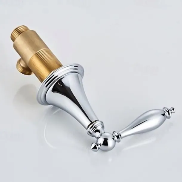 Widespread Bathroom Faucet Sink Mixer Basin Taps, Twin Handle Vessel Tap with Cold and Hot Hose