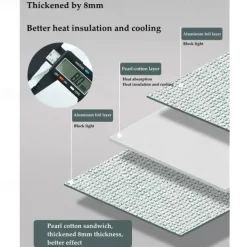 Window Sun Shade Film Home Sunshade Protector Pad Aluminum Foil Anti-UV Sunshine Room Balcony Insulation Film Shading Board