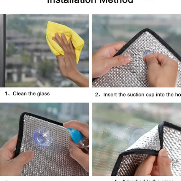 Window Sun Shade Film Home Sunshade Protector Pad Aluminum Foil Anti-UV Sunshine Room Balcony Insulation Film Shading Board