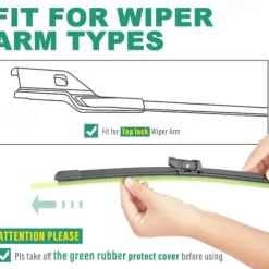 Windshield Wiper Blades Replacement for Tesla Model 3 2019-2024 Premium All Weather Wiper Blade-OEM Quality(1 pair)