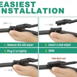 Windshield Wiper Blades Replacement for Tesla Model 3 2019-2024 Premium All Weather Wiper Blade-OEM Quality(1 pair)