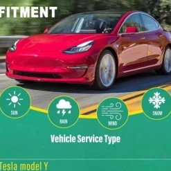 Windshield Wiper Blades Replacement for Tesla Model Y 2021-2024 Premium All Weather Wiper Blade-OEM Quality(1 pair)
