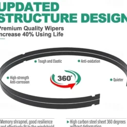 Windshield Wiper Blades Replacement for Tesla Model Y 2021-2024 Premium All Weather Wiper Blade-OEM Quality(1 pair)