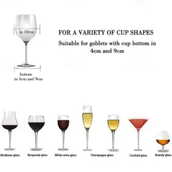 Wine Glass Rack Under Cabinet Stemware Holder Metal Wine Glass Organizer Glasses Storage Hanger for Bar Kitchen Home Black Gold White 3 Rows