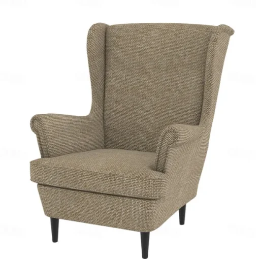 Wingback Chair Cover Armchair Cover Single Seat Solid Color Quilted Polyester Slipcovers STANDcover LITB PRIME cover