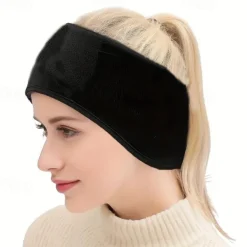 Winter Fleece Ear Warmer Headband, Cold Weather Ear Warmers Muffs Headband, Keep Ears Warm Headband For Ski Running Cycling