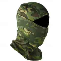 Winter Windproof Warm Tactical Camouflage Balaclava Hat, Plus Velvet Warm Balaclava, For Cycling, Driving, Skiing