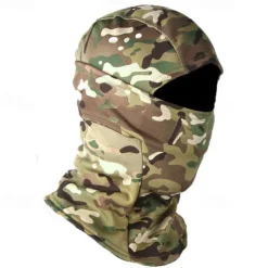 Winter Windproof Warm Tactical Camouflage Balaclava Hat, Plus Velvet Warm Balaclava, For Cycling, Driving, Skiing