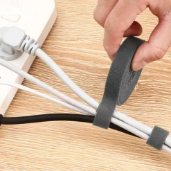 Wire Organizer Reusable Wire Adhesive Loop Hook Nylon Strap Organizer Self Adhesive Clip Holder Power Cable Ties