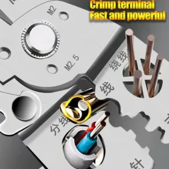 Wire Stripper, Multifunctional Metal Lock Cutting Sharp Wire Cutting Pliers, Used For Household Appliance Repair, Mechanical Repair, Electrician Wire Cutting, Crimping, Splitting, Winding