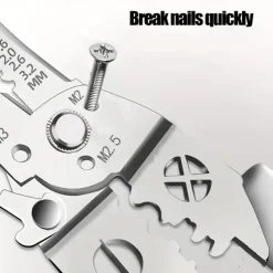 Wire Stripper, Multifunctional Metal Lock Cutting Sharp Wire Cutting Pliers, Used For Household Appliance Repair, Mechanical Repair, Electrician Wire Cutting, Crimping, Splitting, Winding