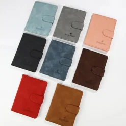 Women Men RFID Vintage Business Passport Covers Holder Multi-Function ID Bank Card PU Leather Wallet Case Travel Accessories