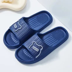 Women's Platform Cloud Slippers Solid Color Open Toe Non-slip Slides Shoes Indoor Bathroom Shoes
