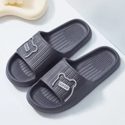 Women's Platform Cloud Slippers Solid Color Open Toe Non-slip Slides Shoes Indoor Bathroom Shoes