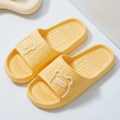 Women's Platform Cloud Slippers Solid Color Open Toe Non-slip Slides Shoes Indoor Bathroom Shoes