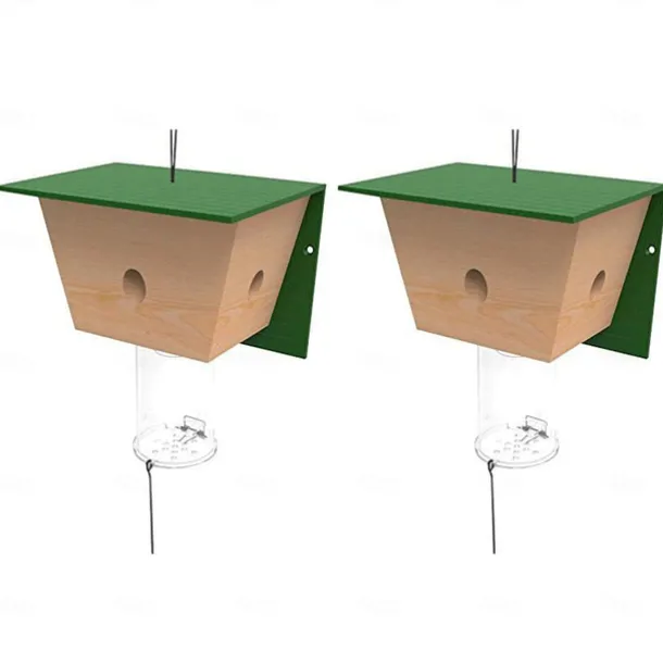 Wood Carpenter Bees Trap For Outside Wood Boring Bees Trap Carpenter Bees Traps Outdoor Hanging Insect Traps Removes