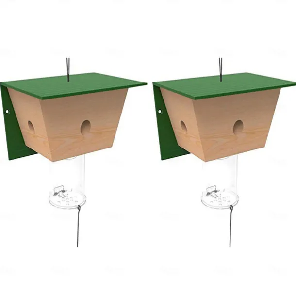 Wood Carpenter Bees Trap For Outside Wood Boring Bees Trap Carpenter Bees Traps Outdoor Hanging Insect Traps Removes