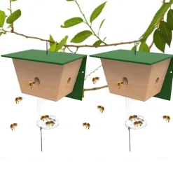 Wood Carpenter Bees Trap For Outside Wood Boring Bees Trap Carpenter Bees Traps Outdoor Hanging Insect Traps Removes