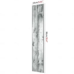Wood Floor Wallpaper Peel And Stick Wall Sticker PVC Self Adhesive for Home Decor Home Living Room Bedroom Floor Tile Renovation Stickers Waterproof 15x90cm / 6''x35.4''