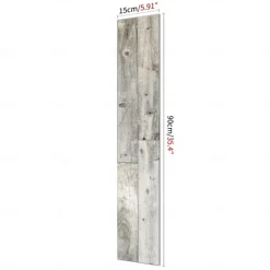 Wood Floor Wallpaper Peel And Stick Wall Sticker PVC Self Adhesive for Home Decor Home Living Room Bedroom Floor Tile Renovation Stickers Waterproof 15x90cm / 6''x35.4''