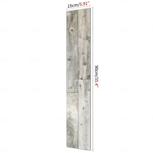 Wood Floor Wallpaper Peel And Stick Wall Sticker PVC Self Adhesive for Home Decor Home Living Room Bedroom Floor Tile Renovation Stickers Waterproof 15x90cm / 6''x35.4''