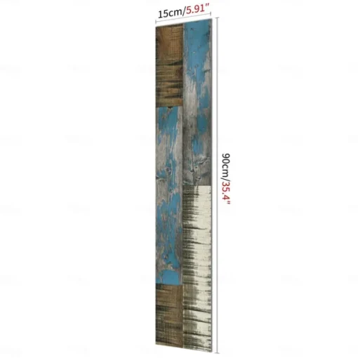 Wood Floor Wallpaper Peel And Stick Wall Sticker PVC Self Adhesive for Home Decor Home Living Room Bedroom Floor Tile Renovation Stickers Waterproof 15x90cm / 6''x35.4''