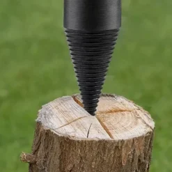 Wood Splitter Drill Bit Log Splitter Chop Wood Splitting Tool Cone Log Splitters Breaking Machine Breaker Firewood Chopper 45mm (1.73IN)