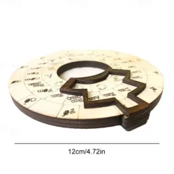 Wooden Melody Tool, Circle Wooden Wheel And Musical Educational Tool, Circle Of Fifths Wheel, Chord Wheel For Musicians, Musical Instruments Accessories, For Notes, Chords And Key Signature