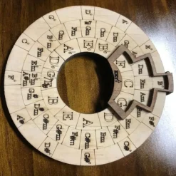 Wooden Melody Tool, Circle Wooden Wheel And Musical Educational Tool, Circle Of Fifths Wheel, Chord Wheel For Musicians, Musical Instruments Accessories, For Notes, Chords And Key Signature