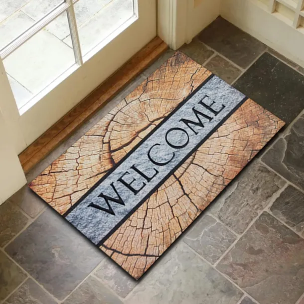 Wooden Pattern Doormat Kitchen Mat Floor Mat Non-Slip Area Rug Oil Proof Rug Indoor Outdoor Mat Bedroom Decor Bathroom Mat Entrance Rug