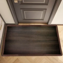 Wooden Plat Doormat Kitchen Mat Floor Mat Non-Slip Area Rug Oil Proof Rug Indoor Outdoor Mat Bedroom Decor Bathroom Mat Entrance Rug
