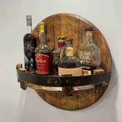 Wooden Wine Spirit Display Stand Console Item Storage Countertop Pendant Decorations