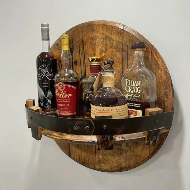 Wooden Wine Spirit Display Stand Console Item Storage Countertop Pendant Decorations